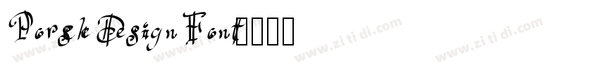 Porsche Design Font字体转换